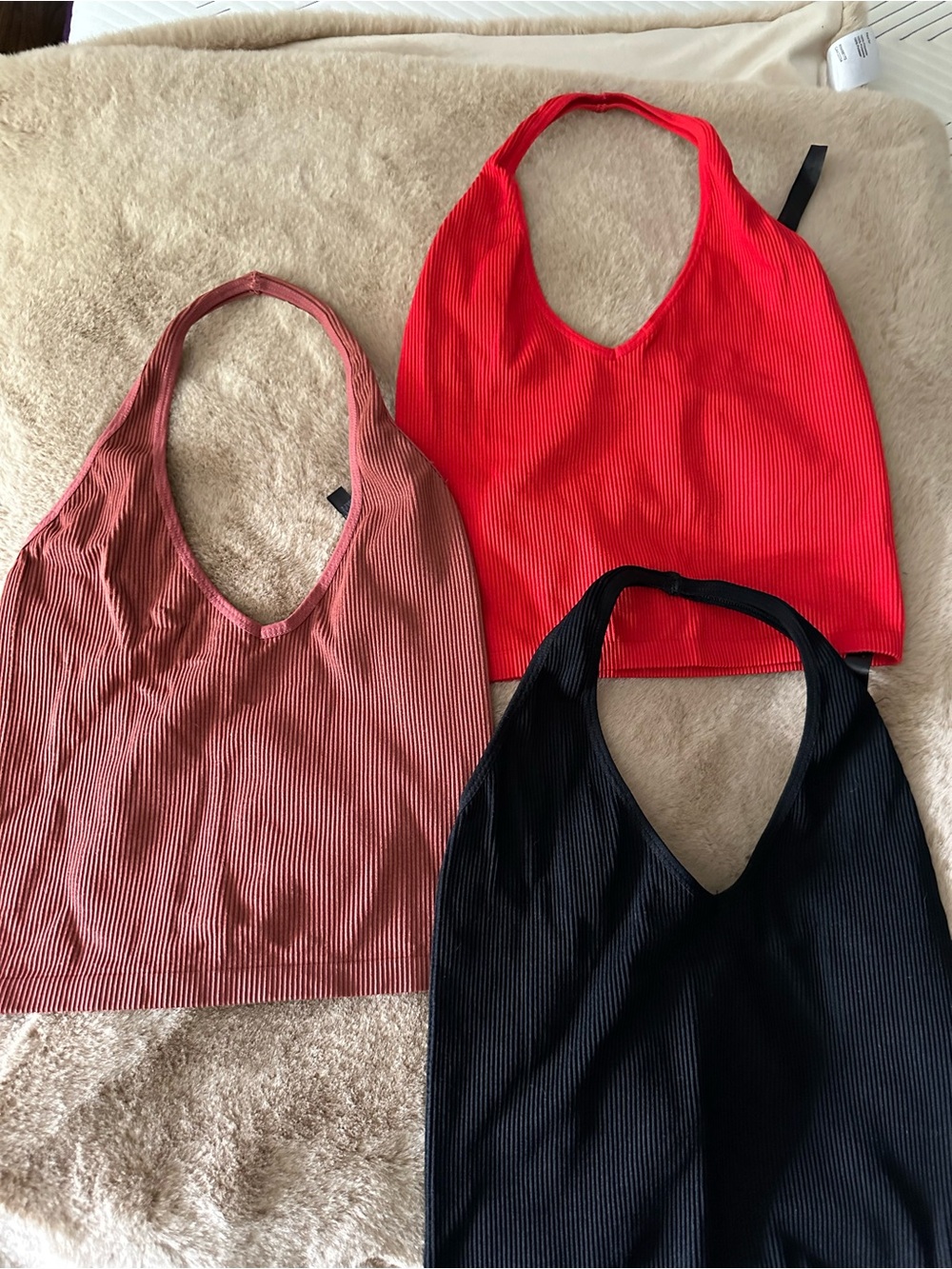 Urban Outfitters Halter workout crop tops (Pack of 3) Size L